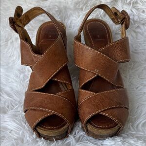 Brown Leather Women's Sandals